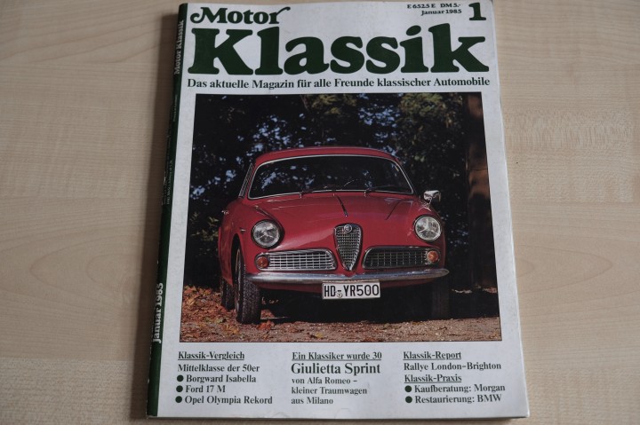 Motor Klassik 01/1985
